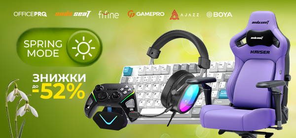 Знижки до -52% на товари OFFICEPRO, AndaSeat, Fifinе та інше